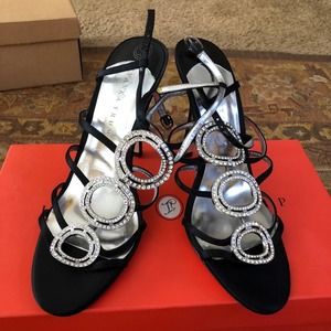 Ivanka Trump Black Strappy High Heels